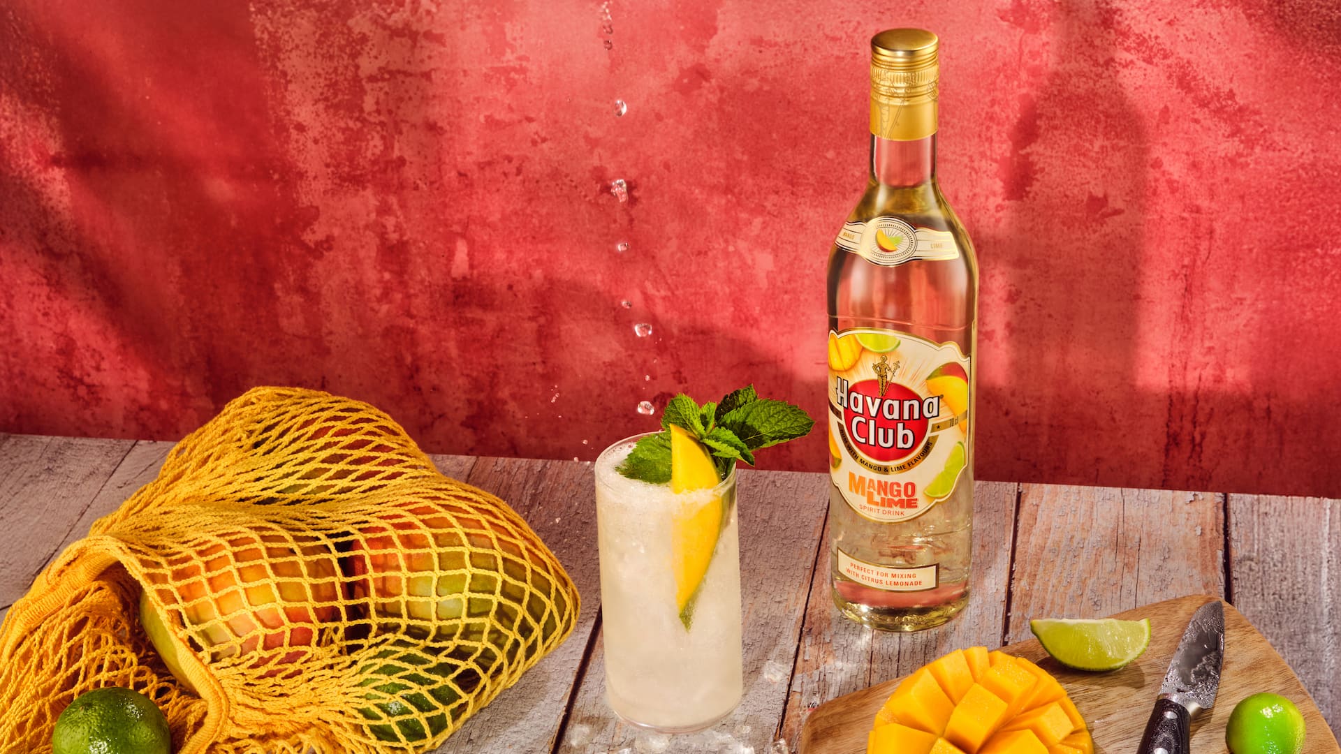Havana Club Mango Fizz Cocktail Rezept mit Havana Club Mango Lime