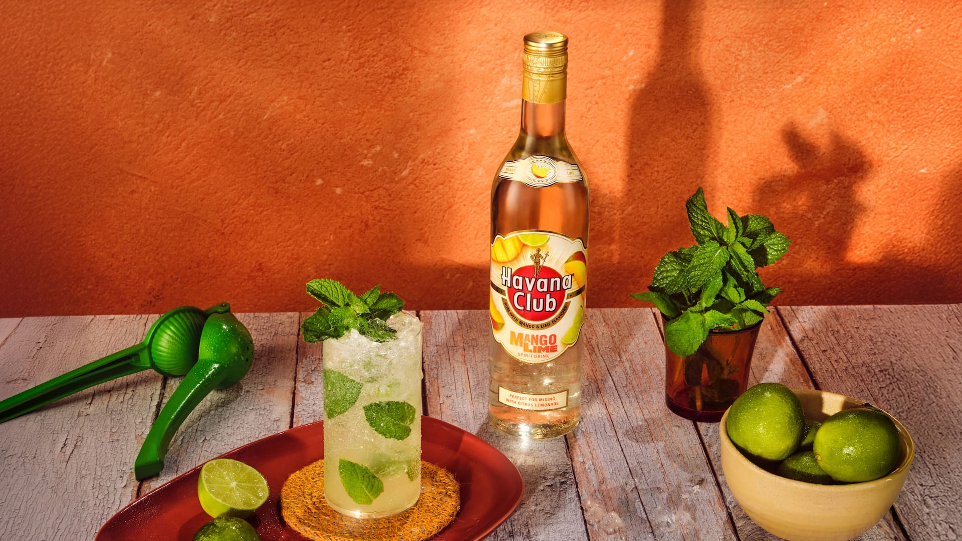 Mango Mojito Cocktail Rezept mit Havana Club Mango Lime